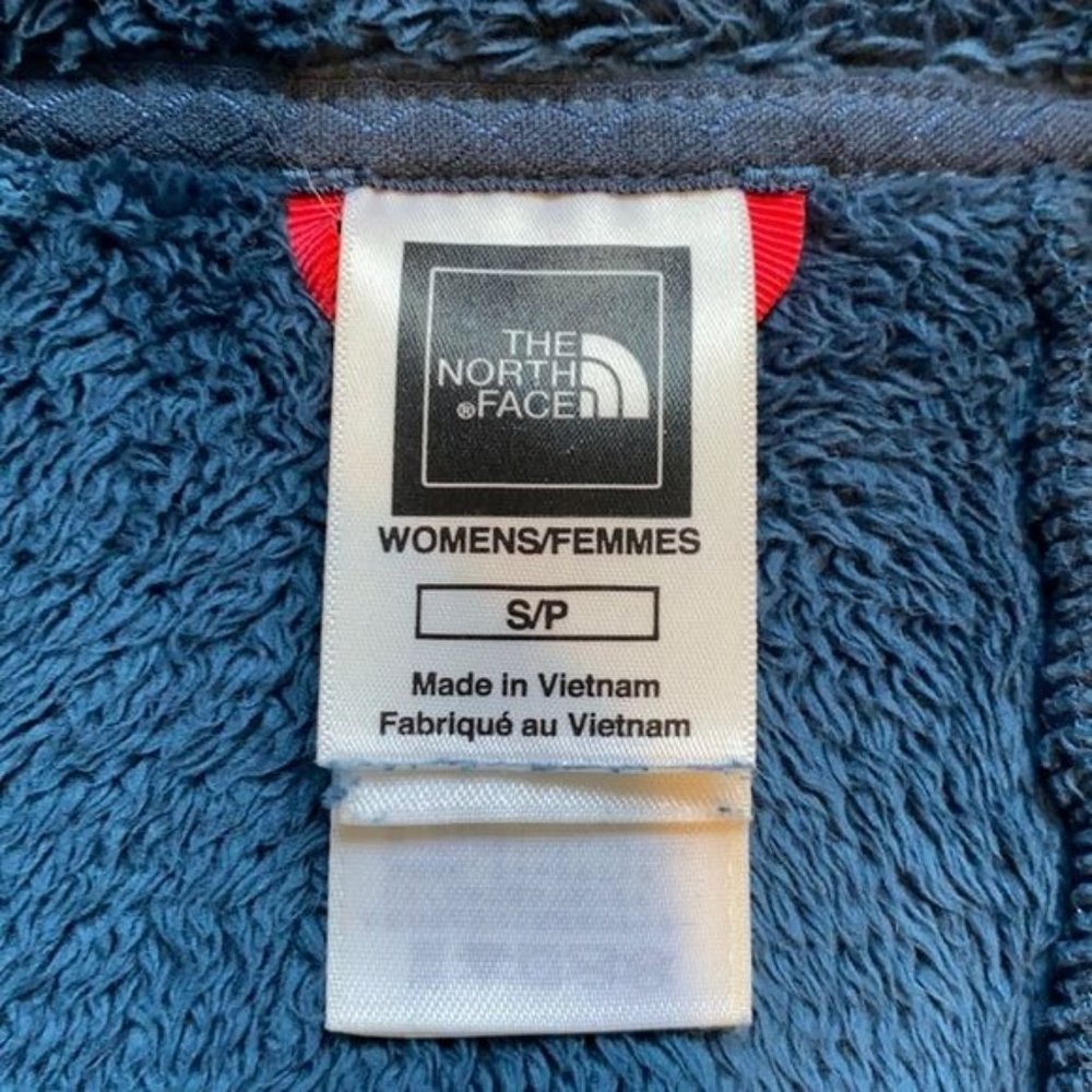 The North Face Fuzzy Blue Fleece Vest: Size Small - Picture 7 of 9